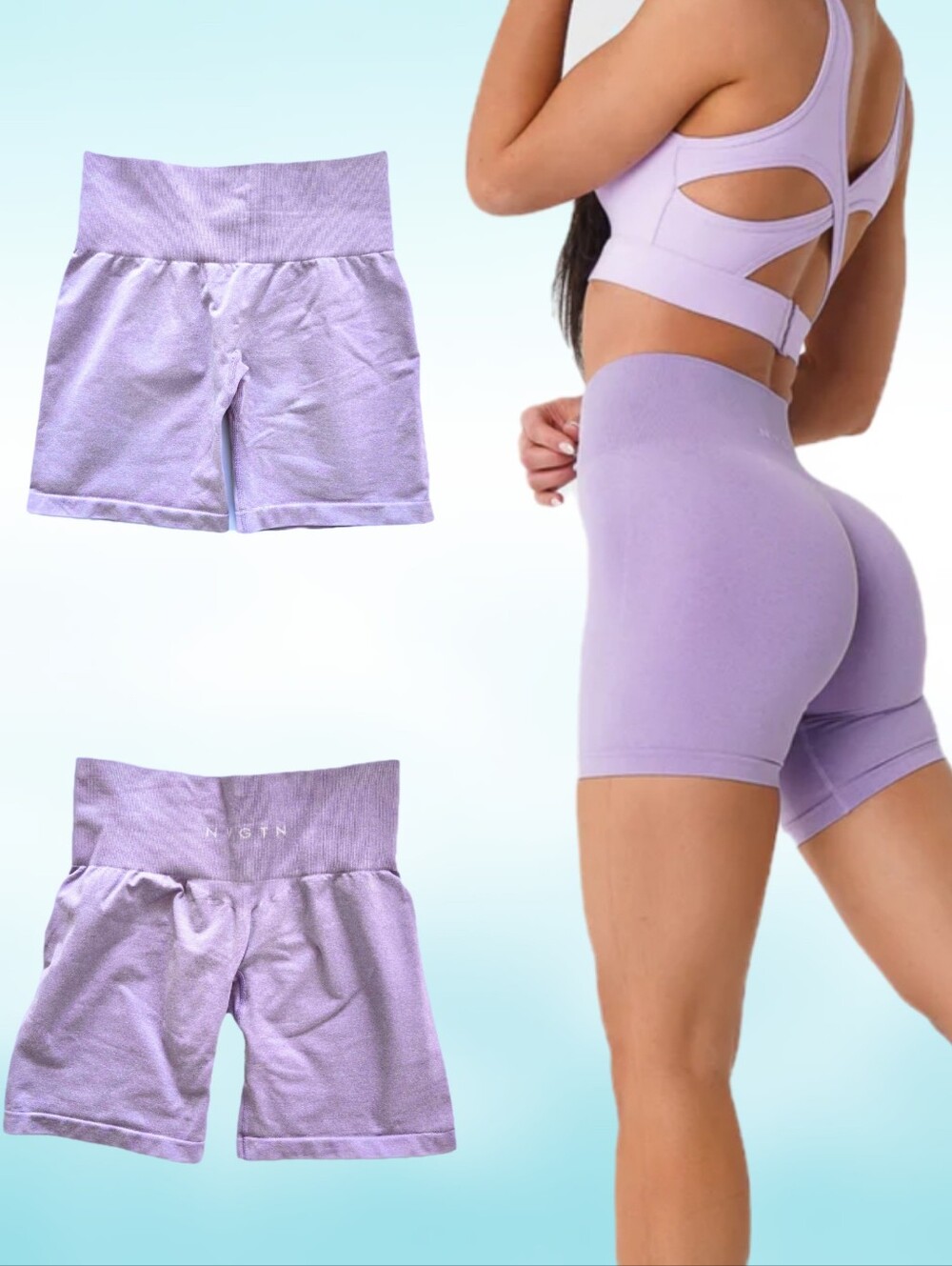 NVGTN Pro Seamless Shorts Lilac